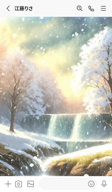 [LINE着せ替え] 優美な冬の風景の着せかえ(Winter-2206)の画像2