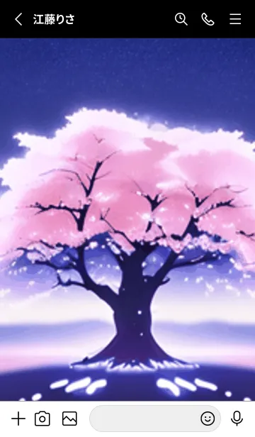 [LINE着せ替え] 冬のサクラ #BXGaA03。の画像2