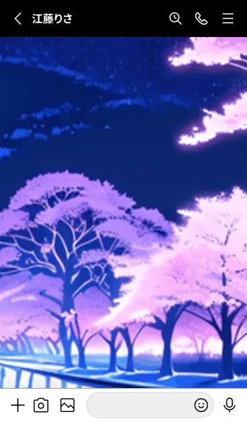 [LINE着せ替え] 冬のサクラ #BXGaA07。の画像2