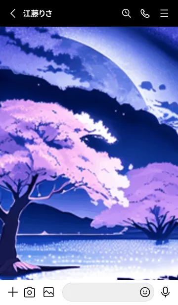 [LINE着せ替え] 冬のサクラ #BXGaA06。の画像2