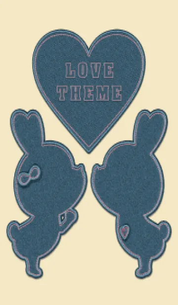 [LINE着せ替え] Love Theme jeans 64の画像1