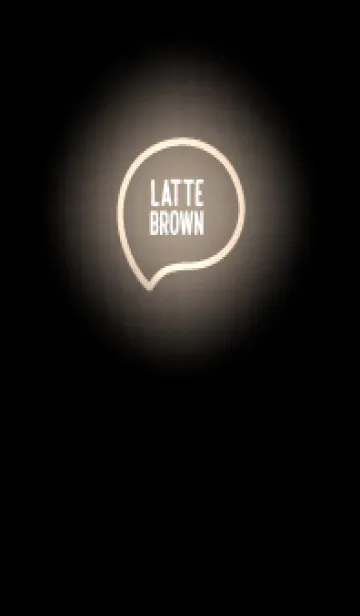 [LINE着せ替え] Latte Brown Neon Theme V7 (JP)の画像1