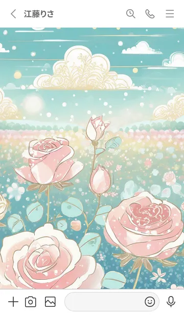 [LINE着せ替え] 薔薇(バラ)の花の着せかえ(R2211)の画像2