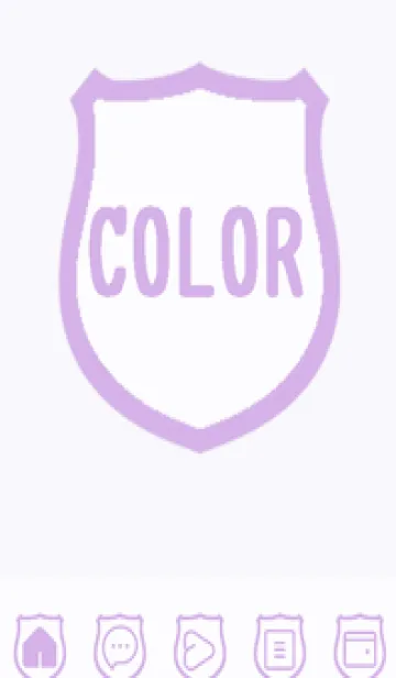 [LINE着せ替え] purple color V47の画像1