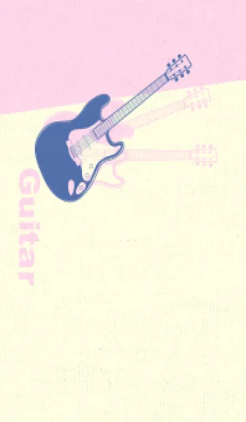 [LINE着せ替え] エレキギター Line  ラベンダーブルーの画像1