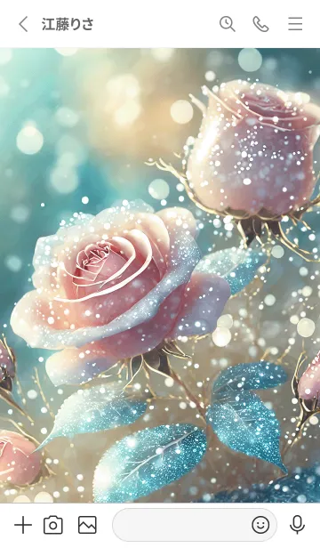 [LINE着せ替え] 薔薇(バラ)の花の着せかえ(R2215)の画像2