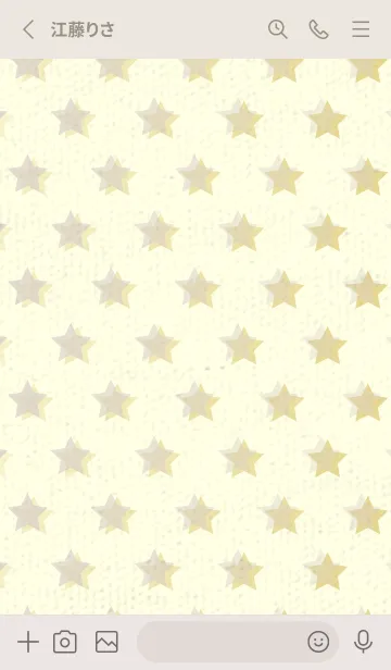 [LINE着せ替え] 星のドッドきせかえ オーキッドホワイトの画像2