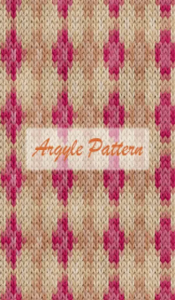 [LINE着せ替え] argyle pattern embroidery 105の画像1