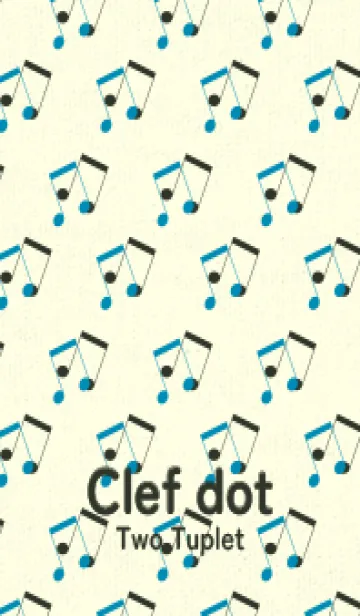 [LINE着せ替え] 2連符柄  セルリアンブルーの画像1