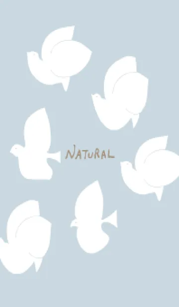 [LINE着せ替え] 白い鳥 6羽の画像1