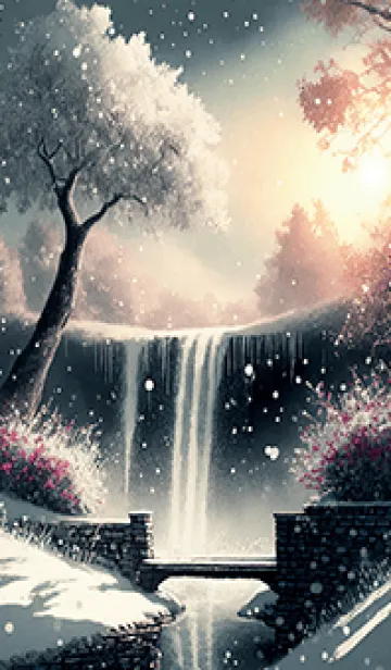 [LINE着せ替え] 優美な冬の風景の着せかえ(Winter-2220)の画像1