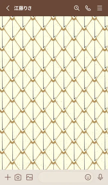 [LINE着せ替え] シンプルな龍鱗 オイルイエローの画像2