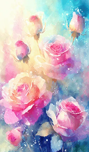 [LINE着せ替え] 薔薇(バラ)の花の着せかえ(R2227)の画像1