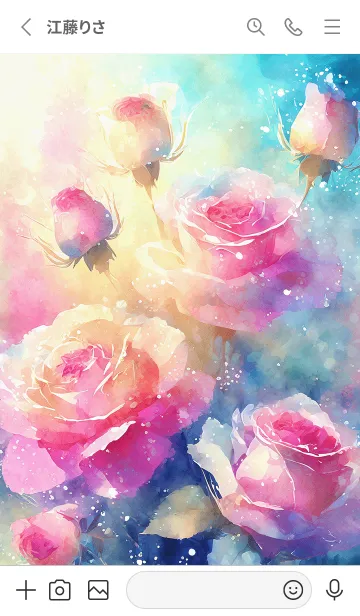 [LINE着せ替え] 薔薇(バラ)の花の着せかえ(R2227)の画像2