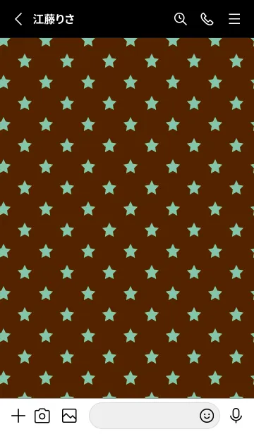 [LINE着せ替え] シンプル カラー スターズ 33の画像2