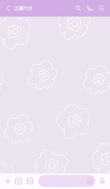 [LINE着せ替え] 線の花 北欧風9の画像2