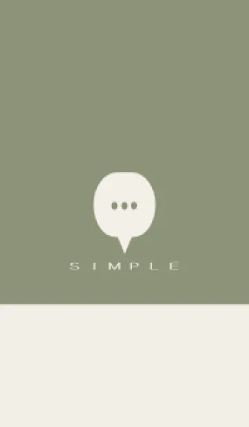 [LINE着せ替え] シンプル（beige green)V.1757の画像1