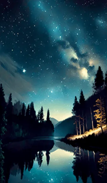 [LINE着せ替え] 穏やかな夜景の着せかえ/289の画像1