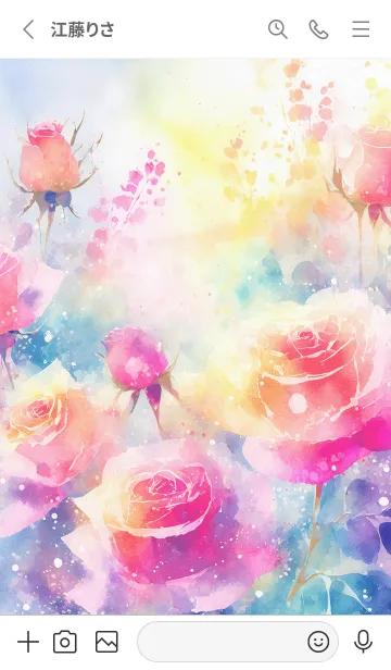 [LINE着せ替え] 薔薇(バラ)の花の着せかえ(R2234)の画像2