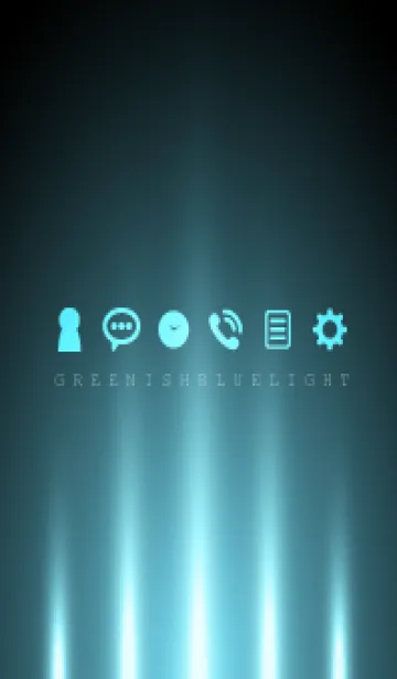 [LINE着せ替え] GREENISH BLUE LIGHT 2の画像1