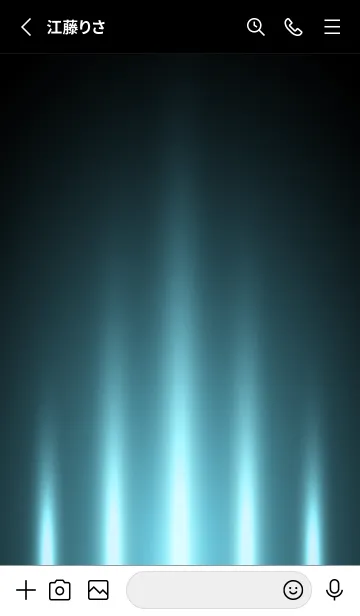 [LINE着せ替え] GREENISH BLUE LIGHT 2の画像2