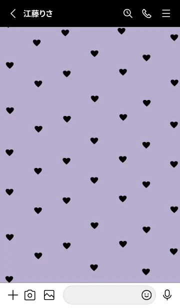 [LINE着せ替え] pattern_heart :blakpurpleの画像2