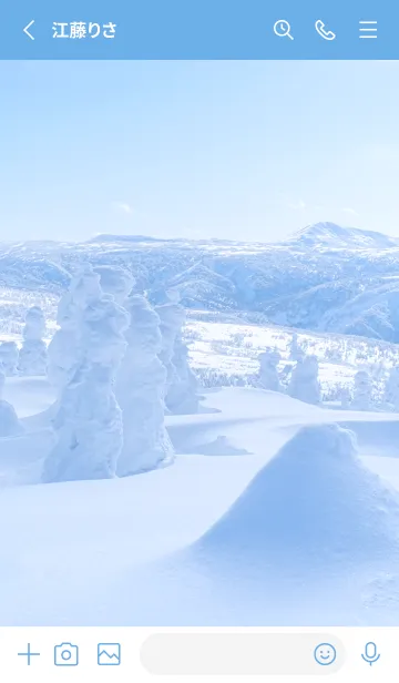 [LINE着せ替え] 白銀の世界 100の画像2