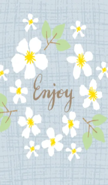 [LINE着せ替え] かわいい花輪5の画像1