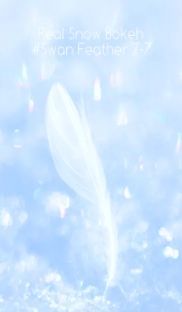 [LINE着せ替え] Real Snow Bokeh #Swan Feather 7-7の画像1