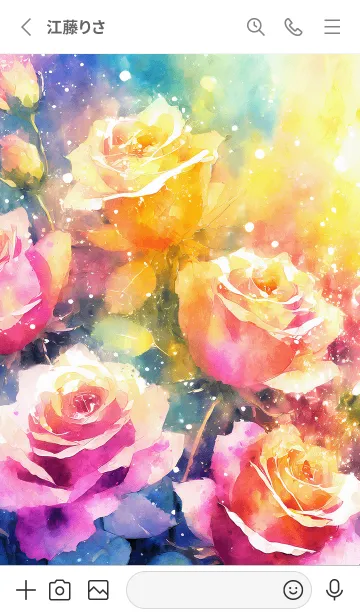 [LINE着せ替え] 薔薇(バラ)の花の着せかえ(R2240)の画像2