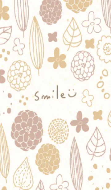 [LINE着せ替え] かわいい葉と花15の画像1