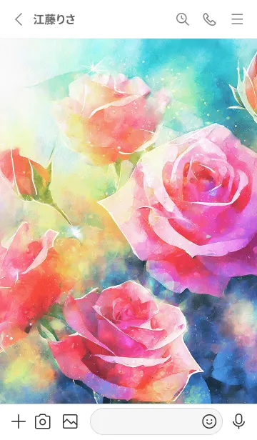 [LINE着せ替え] 薔薇(バラ)の花の着せかえ(R2244)の画像2