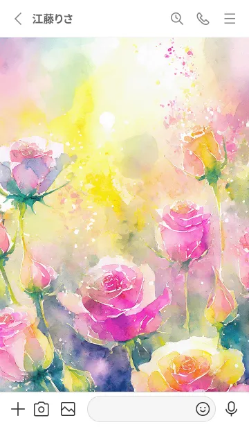 [LINE着せ替え] 薔薇(バラ)の花の着せかえ(R2246)の画像2