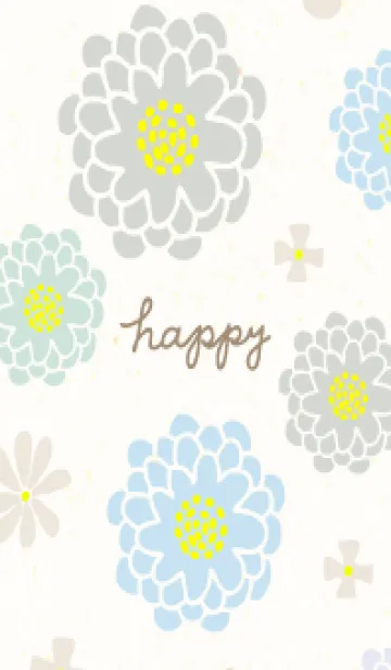 [LINE着せ替え] 和紙に花12の画像1