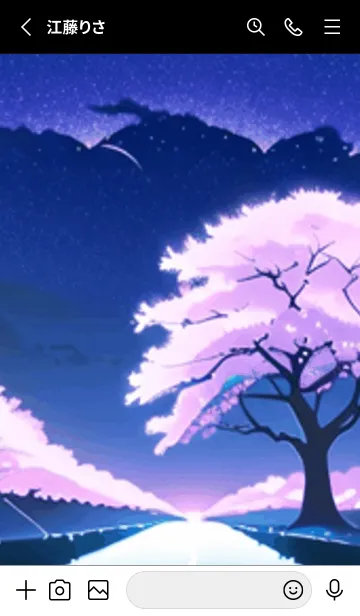 [LINE着せ替え] 冬のサクラ #BYUB018。の画像2