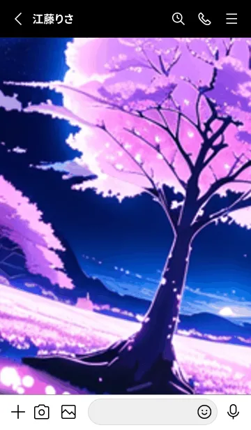 [LINE着せ替え] 冬のサクラ #BYUB024。の画像2