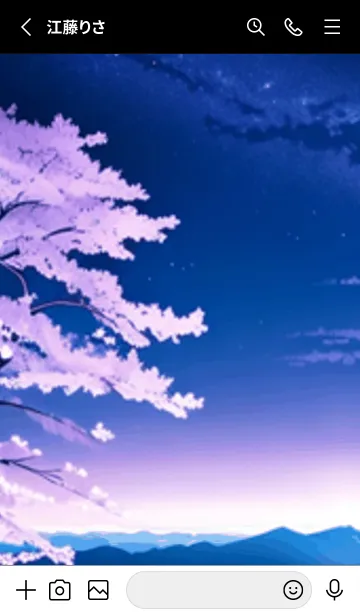 [LINE着せ替え] 冬のサクラ #BYUB027。の画像2