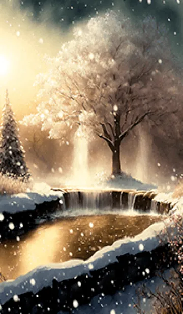 [LINE着せ替え] 優美な冬の風景の着せかえ(Winter-2248)の画像1