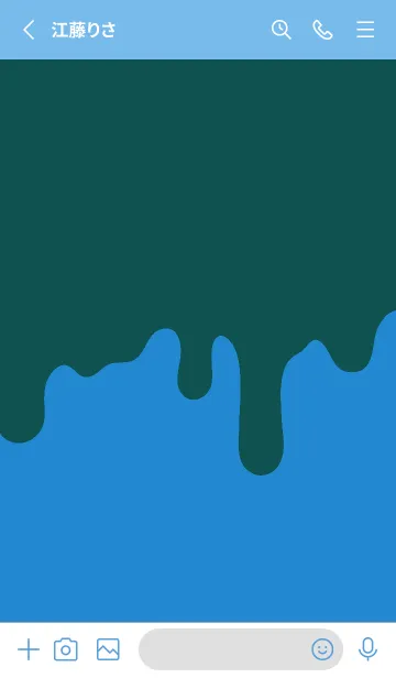 [LINE着せ替え] ドリップ スマイル .71の画像2