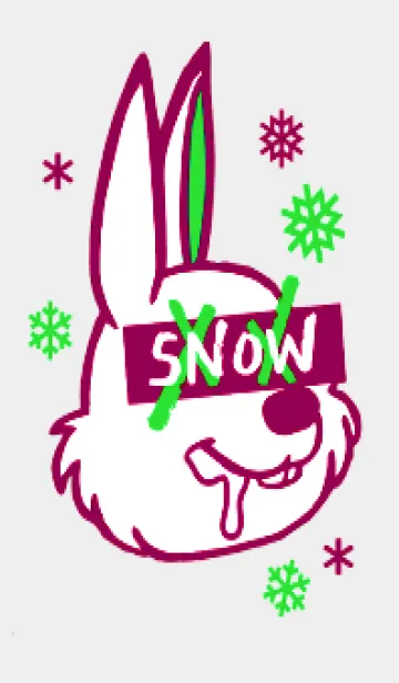 [LINE着せ替え] スノーラビット .60の画像1