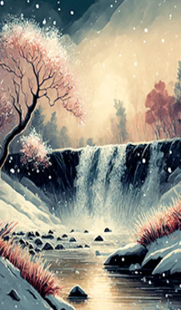 [LINE着せ替え] 優美な冬の風景の着せかえ(Winter-2249)の画像1