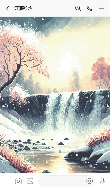 [LINE着せ替え] 優美な冬の風景の着せかえ(Winter-2249)の画像2