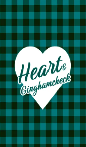 [LINE着せ替え] ハート ギンガムチェック 144の画像1