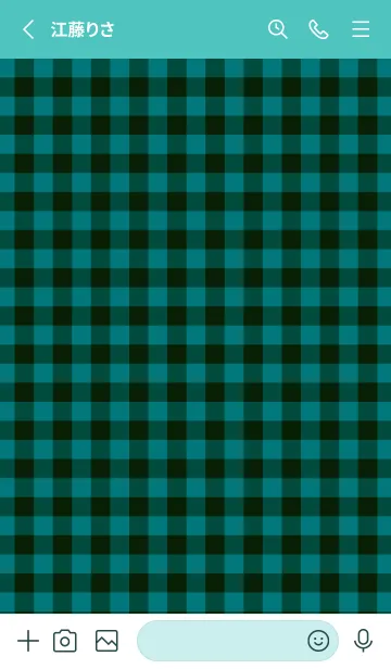 [LINE着せ替え] ハート ギンガムチェック 144の画像2