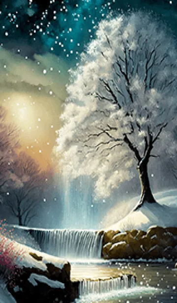 [LINE着せ替え] 優美な冬の風景の着せかえ(Winter-2250)の画像1