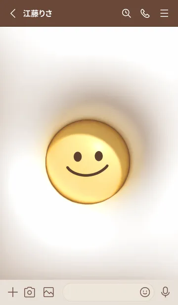 [LINE着せ替え] brown plump smile 03_1の画像2