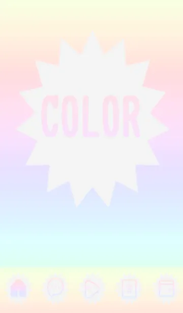 [LINE着せ替え] red color rainbow H07の画像1