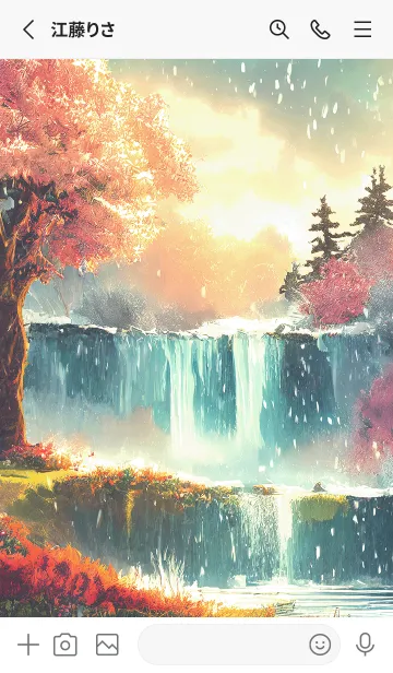 [LINE着せ替え] 優美な冬の風景の着せかえ(Winter-2255)の画像2