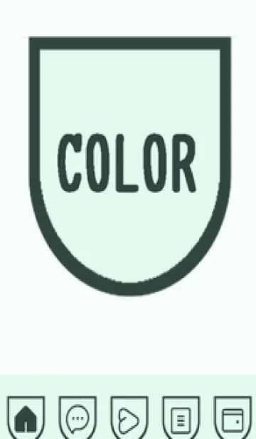 [LINE着せ替え] green color W95の画像1