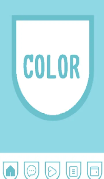 [LINE着せ替え] green color W96の画像1